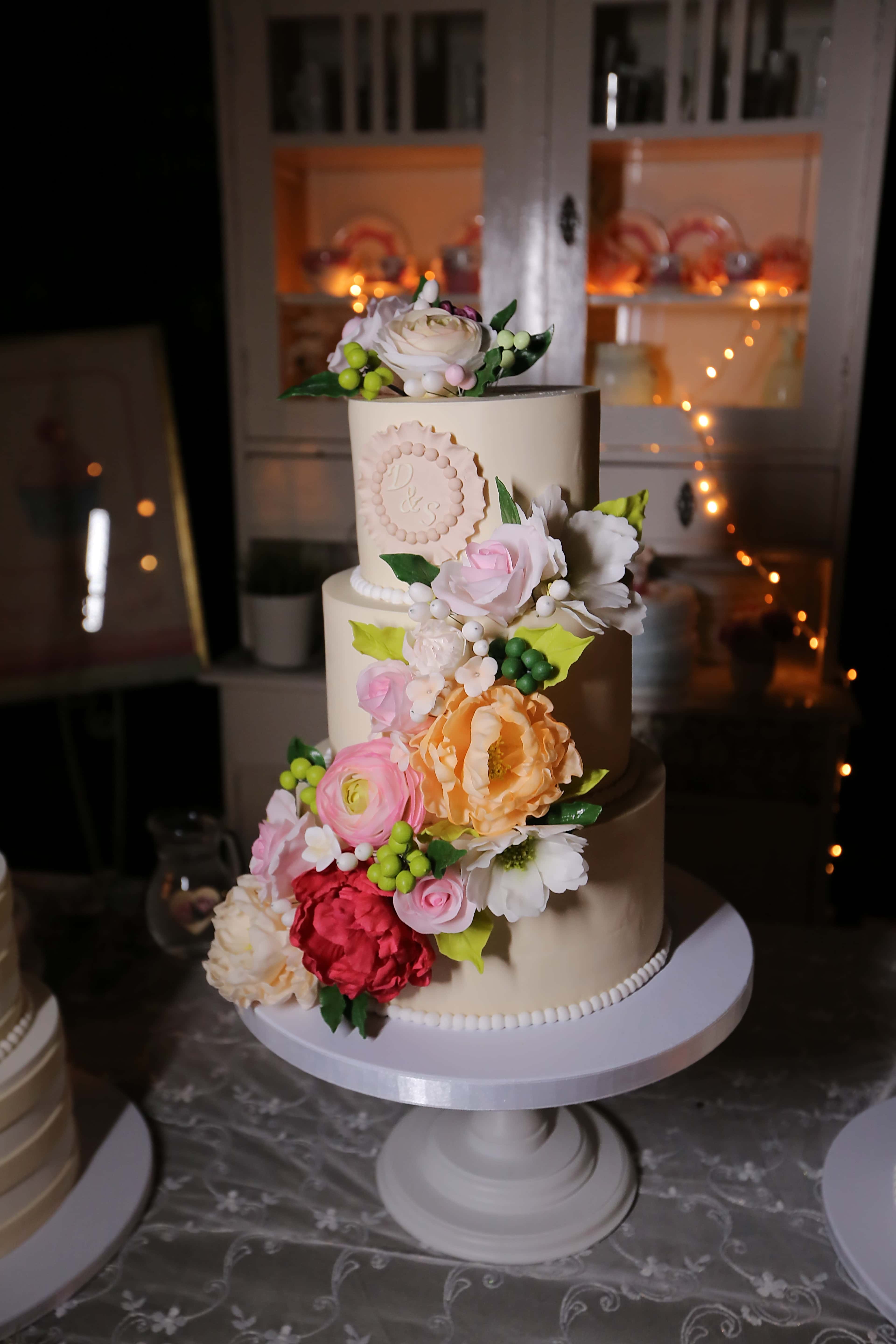 décoration gateau de mariage